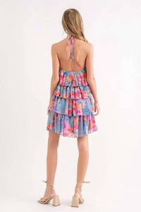 In The Beginning - Halter Mini Dress