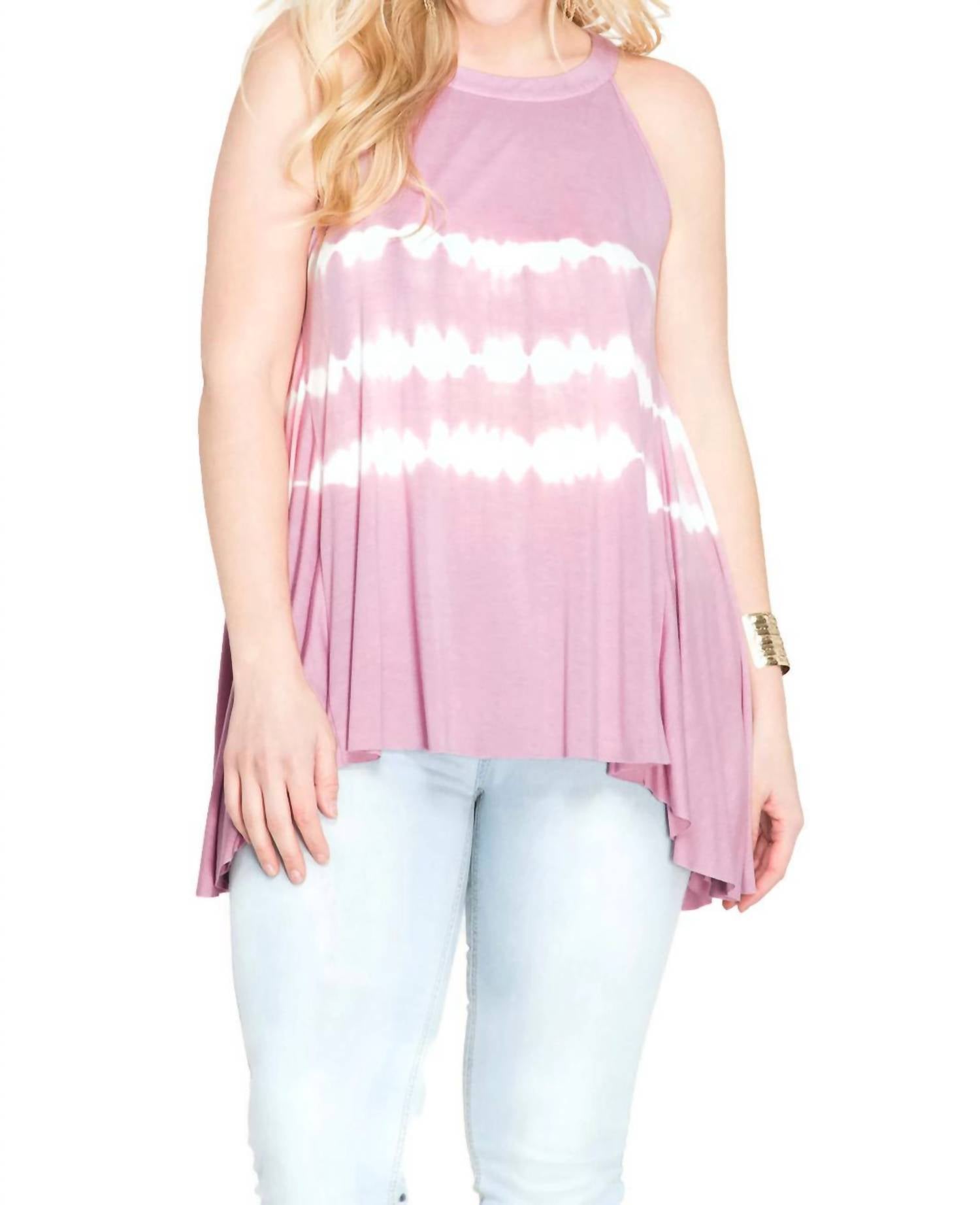 She + Sky - Sleeveless Tie Dye Tank