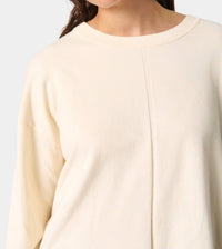 Soaked In Luxury - Spina Boxy Fit Tight Knit Pullover Sweater