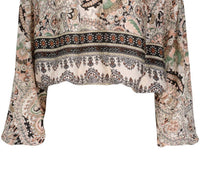 bishop + young Maude Bubble Sleeve Top in paisley print - women's blouse - view 4
