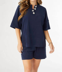 Coco + Carmen - Weekend Brushed Pocket Shorts Set