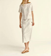 Cartolina Nantucket - Women's Alice Button Skirt