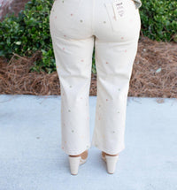 Charlie B - Women's Embroidered Denim Pant