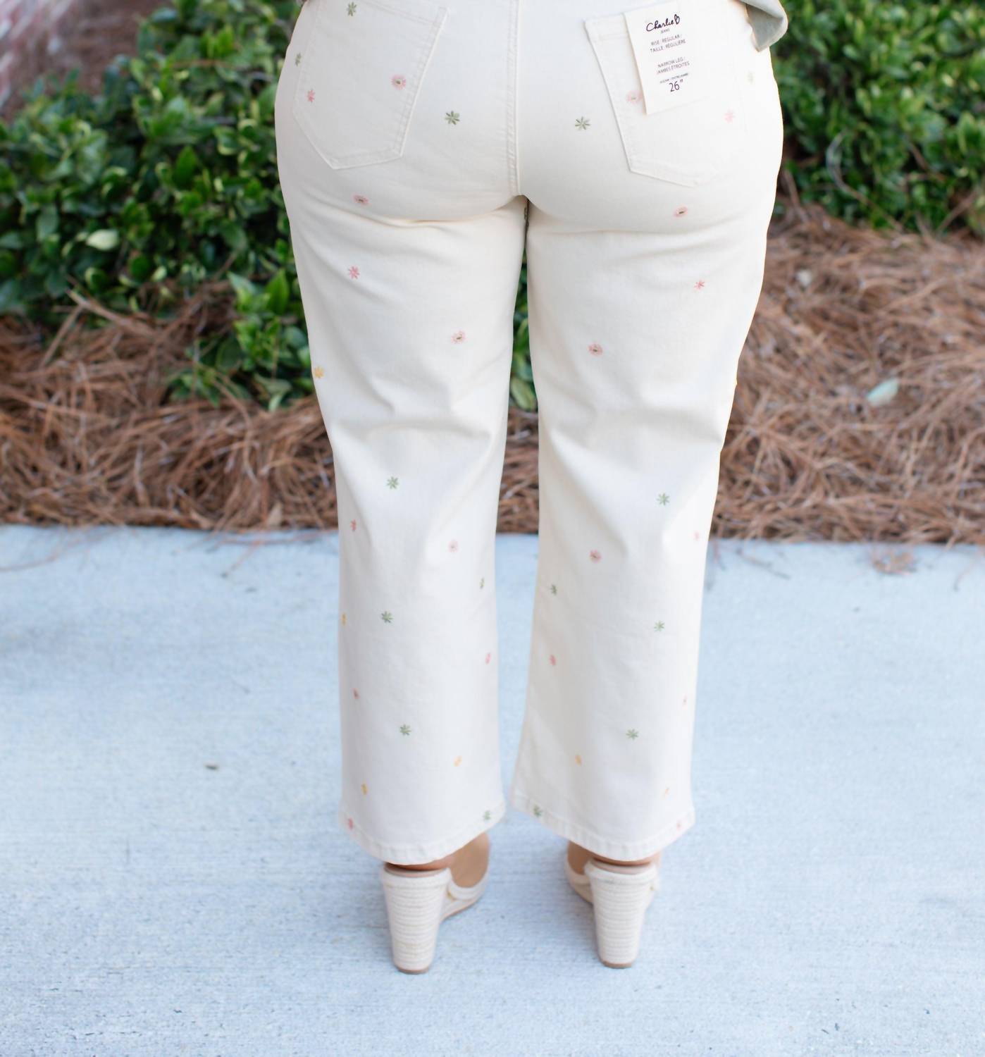 Charlie B - Women's Embroidered Denim Pant