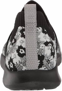 Spenco Women's Karma Stretch Floral Shoes in black white - women's sneaker - view 5