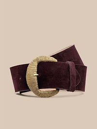 L'Agence - Women's Textured Hammered Belt