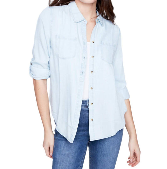 Charlie B - BUTTON DOWN BLOUSE