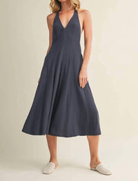 Mustard Seed - Halter Wide-leg Jumpsuit