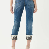 Joseph Ribkoff - Denim Jeans With Embellished Cuff