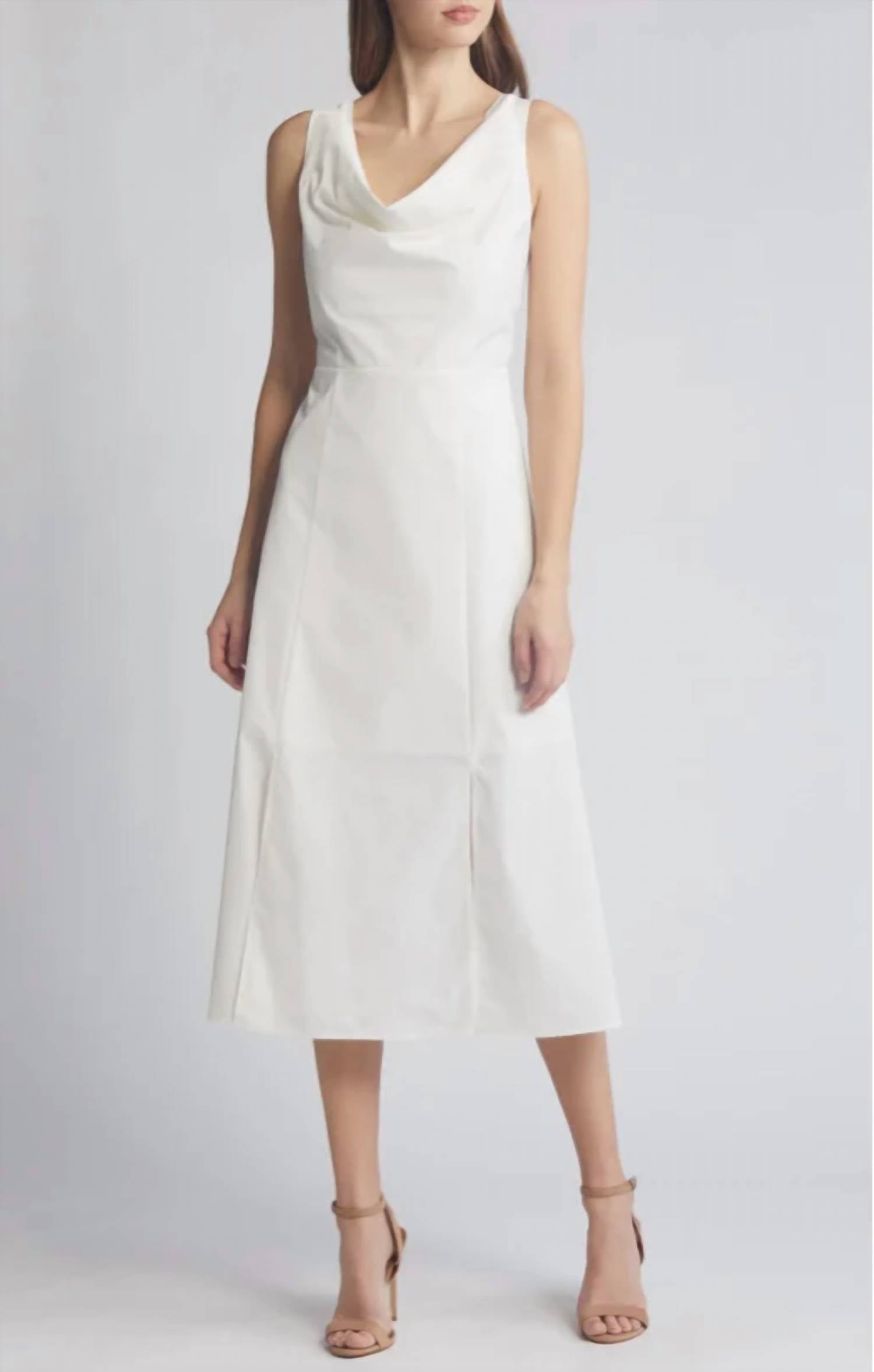 Du Paradis - Cowl Neck Midi Dress