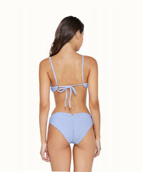 PQ Swim Dockside Rosa Top in blue - women's swimwear - detail view
