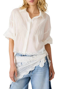 Steve Madden - Delphi Lace Button Up Top