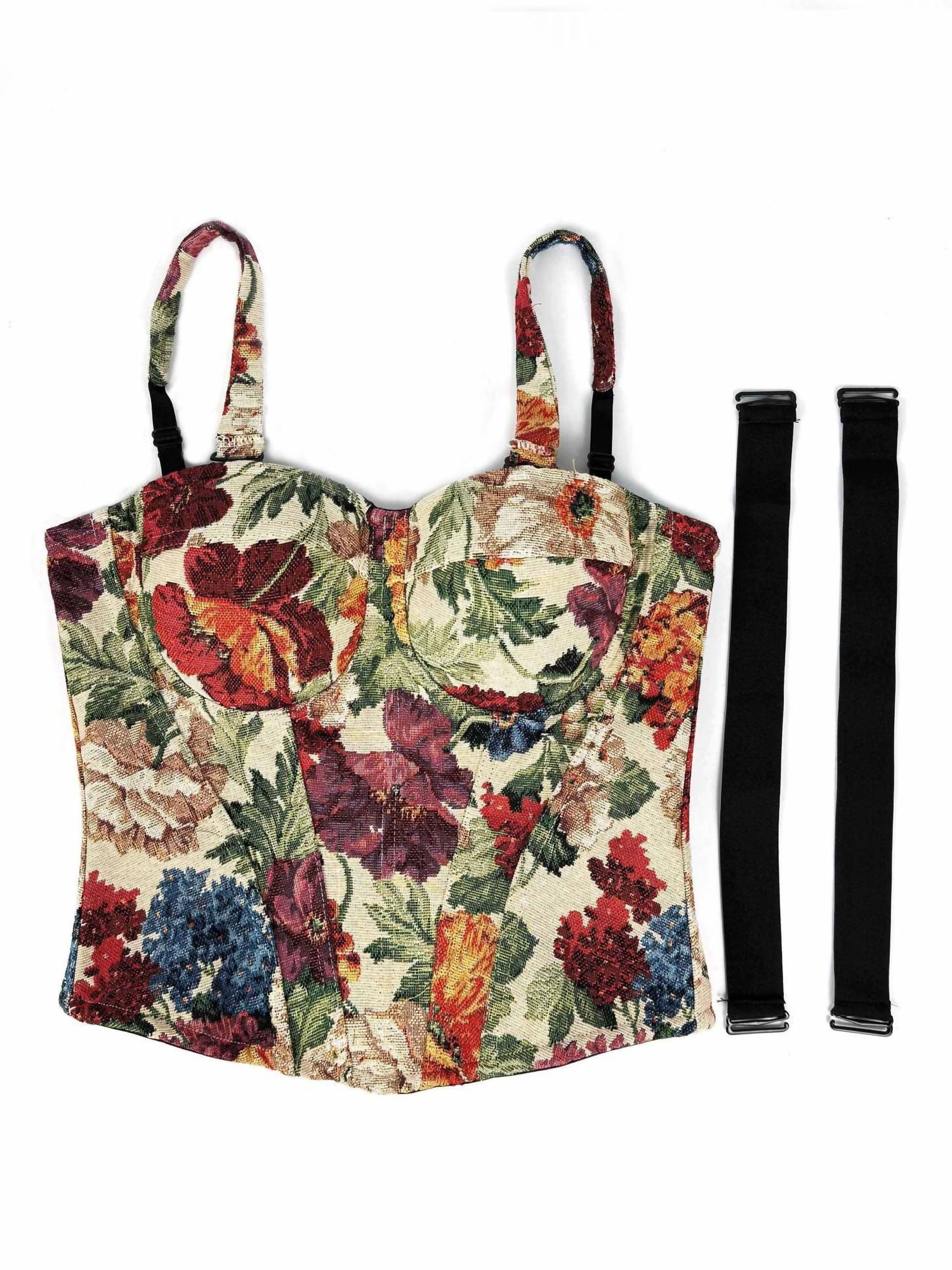 Productseeker Women's Elegant Retro Palace-style Tube Top in multi colored - women's shirt - view 4