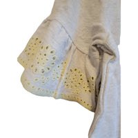 Mystree - Women's Mystree Dress Tunic Knit Eyelet Embroidery Tie Closure