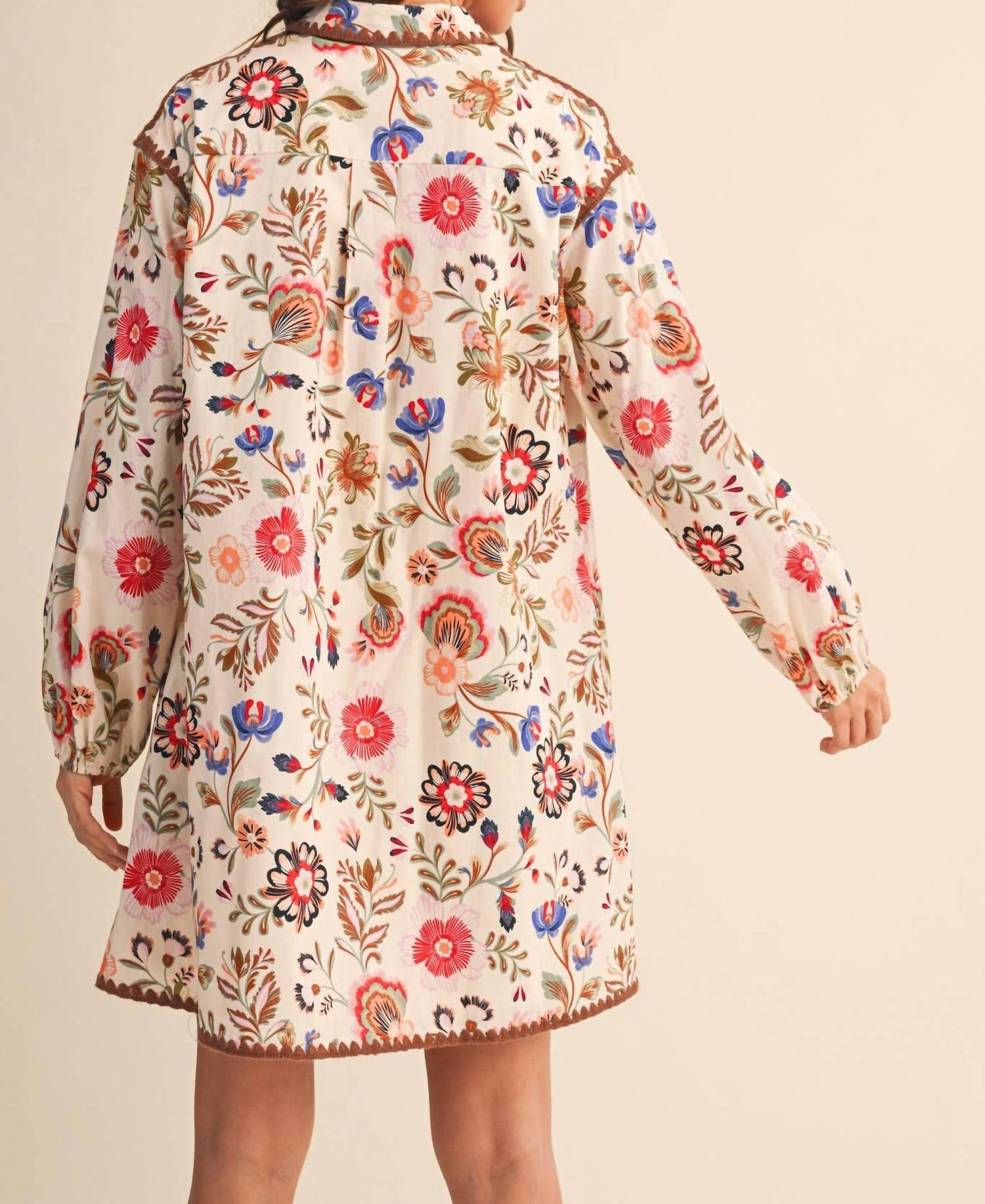 &Merci - Exclusive Print Blanket Mini Dress