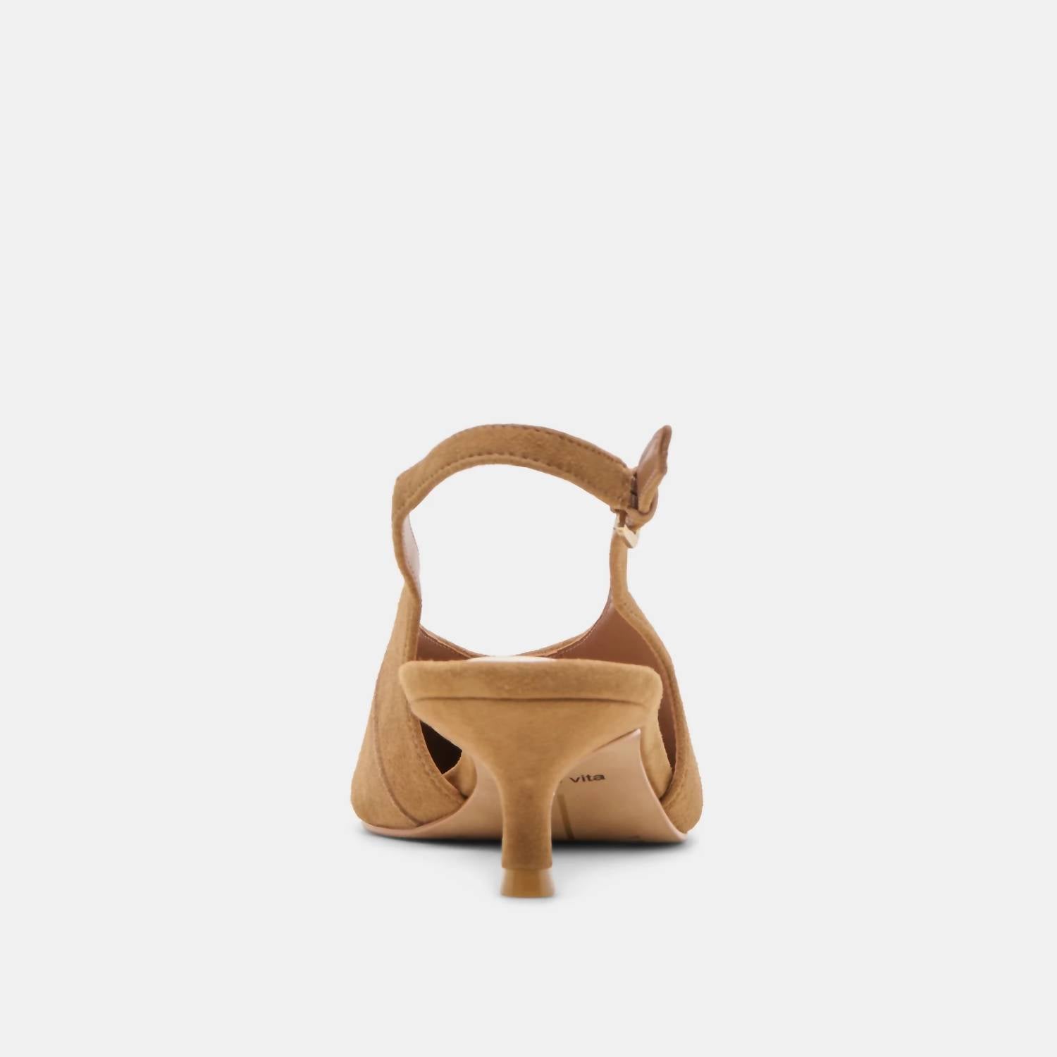 Dolce Vita Women's Alenna Sling-back Heels in light brown suede - women's heels - view 5