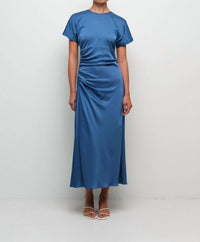 Simkhai - Marabella Short Sleeve Draped Midi Dress