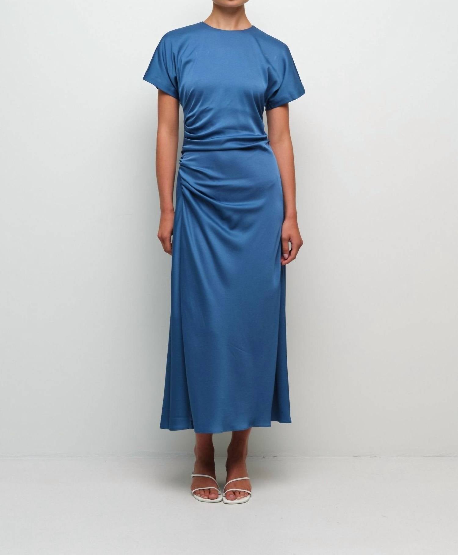 Simkhai - Marabella Short Sleeve Draped Midi Dress