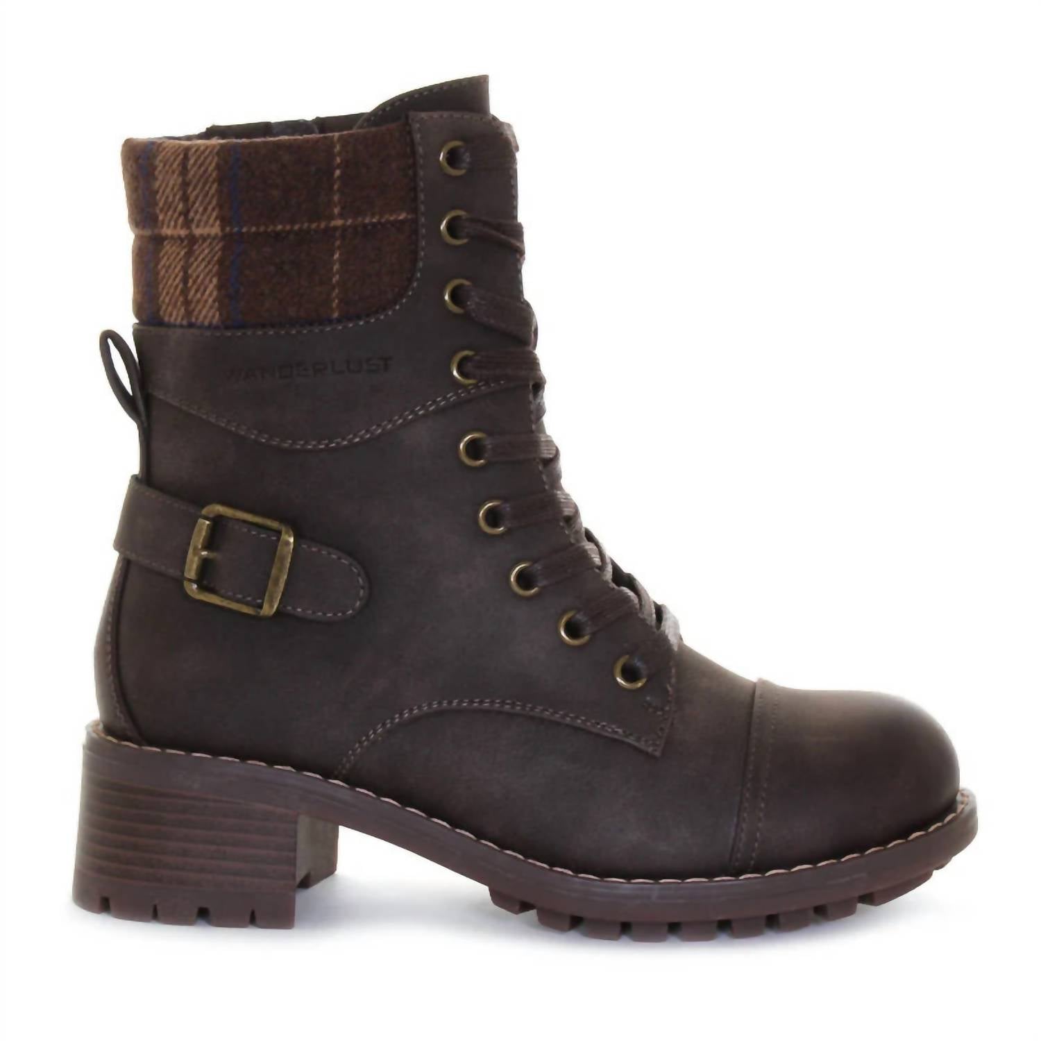 Wanderlust Women's Serena Mid Waterproof Boots in brown - women's shoe