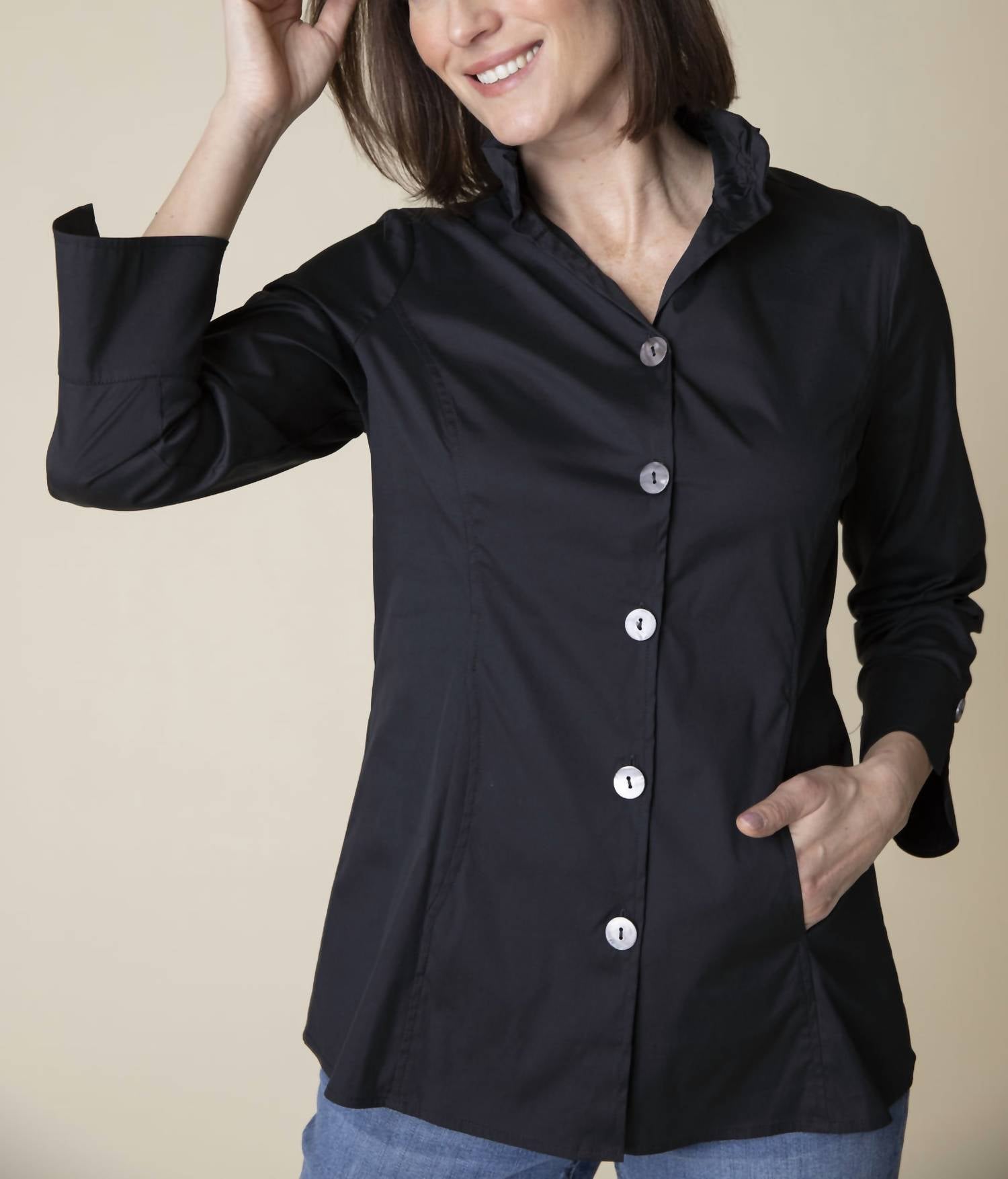 Habitat - Perfect Travel Sculpted Collar Shirt - Plus