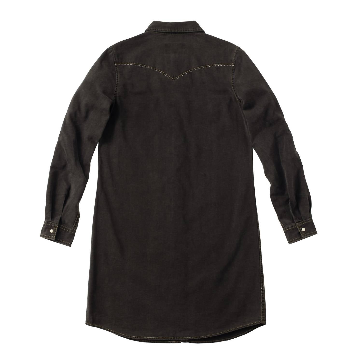 Madison Creek Outfitters Savannah Denim Shirt Dress in black - women's dress - view 4