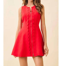 TCEC Scally Dress in red - women's dress