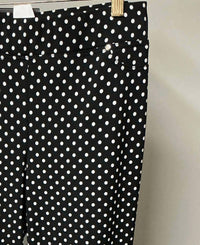 Frank Lyman Women's Polka Dotted Capris Pants in black - women's pants - detail view