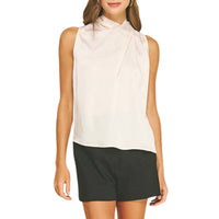 Pinch - Twisted Detail Silky Top