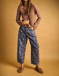 Miou Muse - Paisley Print Washed Pants