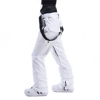 RIVIYELE Snow Pants With Leg Vents in white black - women's pants