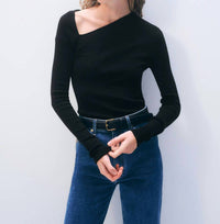 White + Warren - Superfine Merino Assymetrical Top