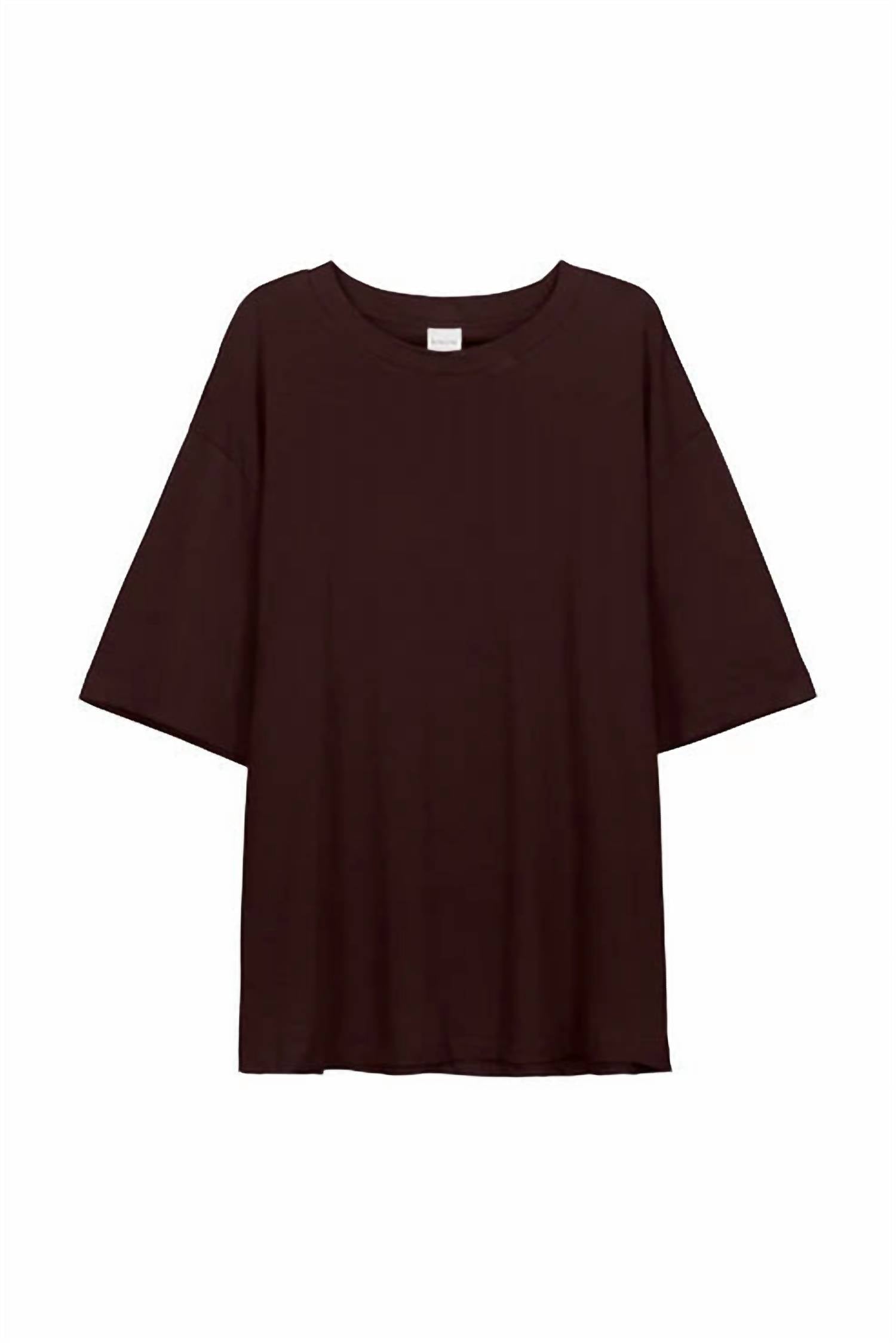 Kowtow Box Tee in mahogany - men's t-shirt - view 6
