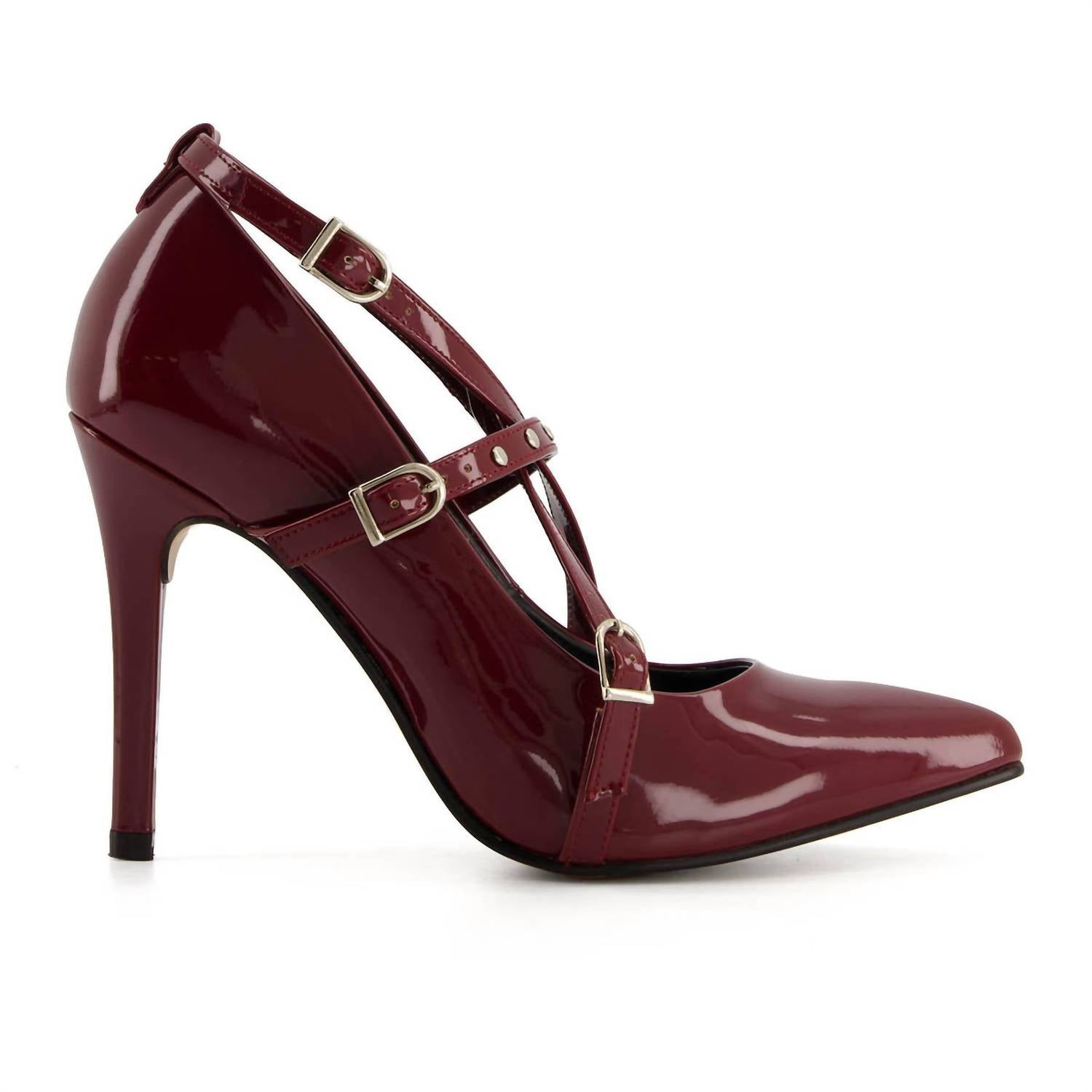 Andrea - Women's Fashion Triple Strap Stiletto Pumps