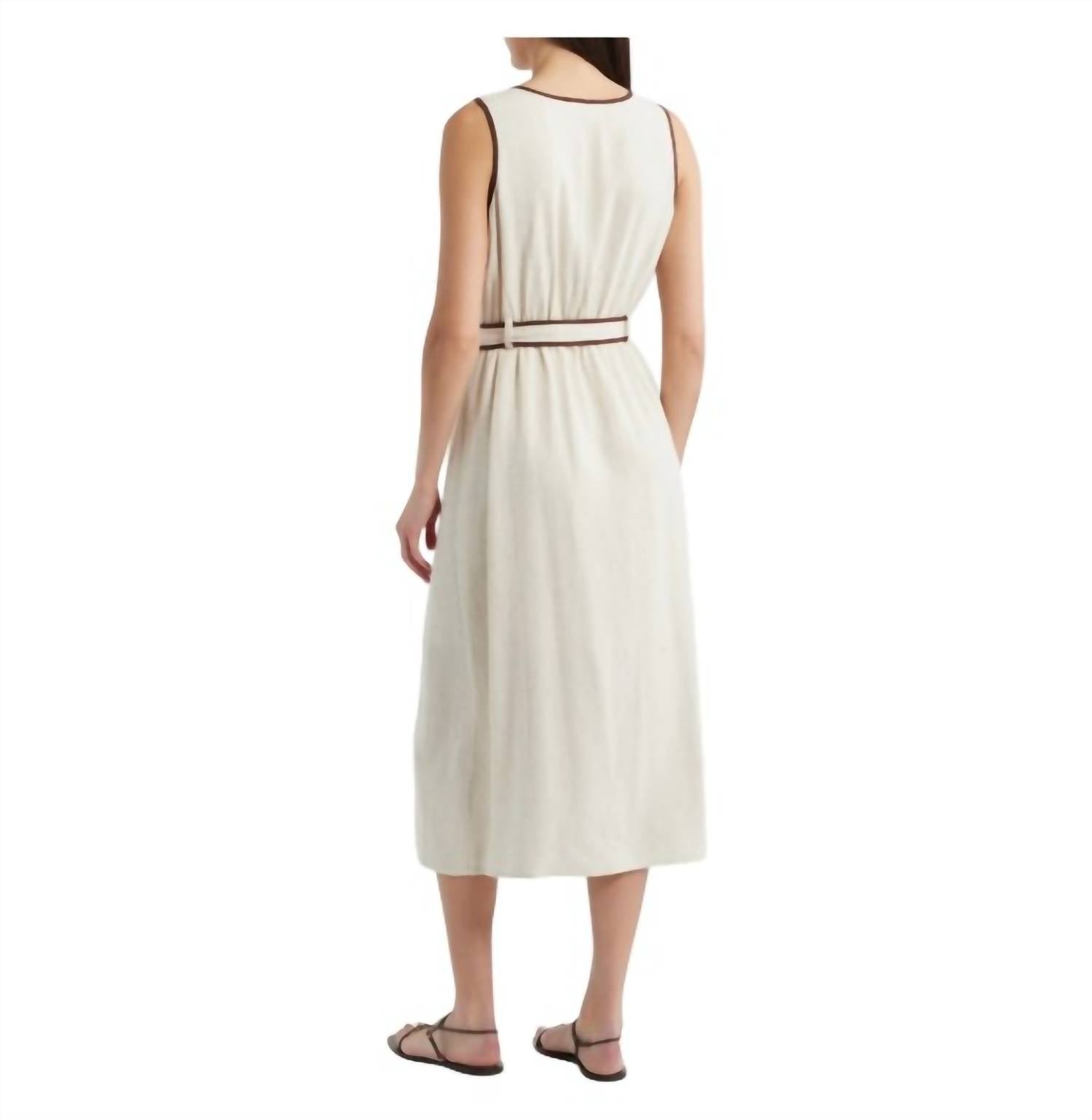 Zoe And Claire - Valencia Linen Midi Dress