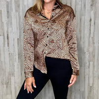 Charlie B - Animal Print Button Down Top