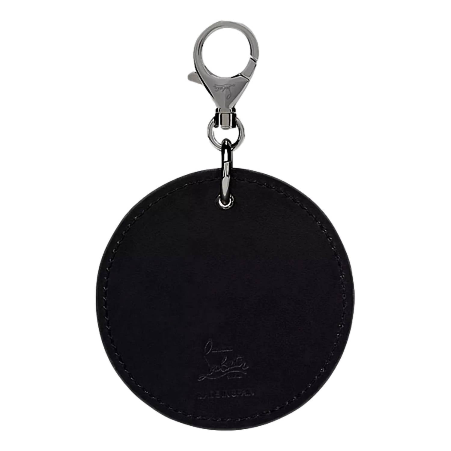Christian Louboutin - Women's Round Leather Logo Bag Charm Keychain
