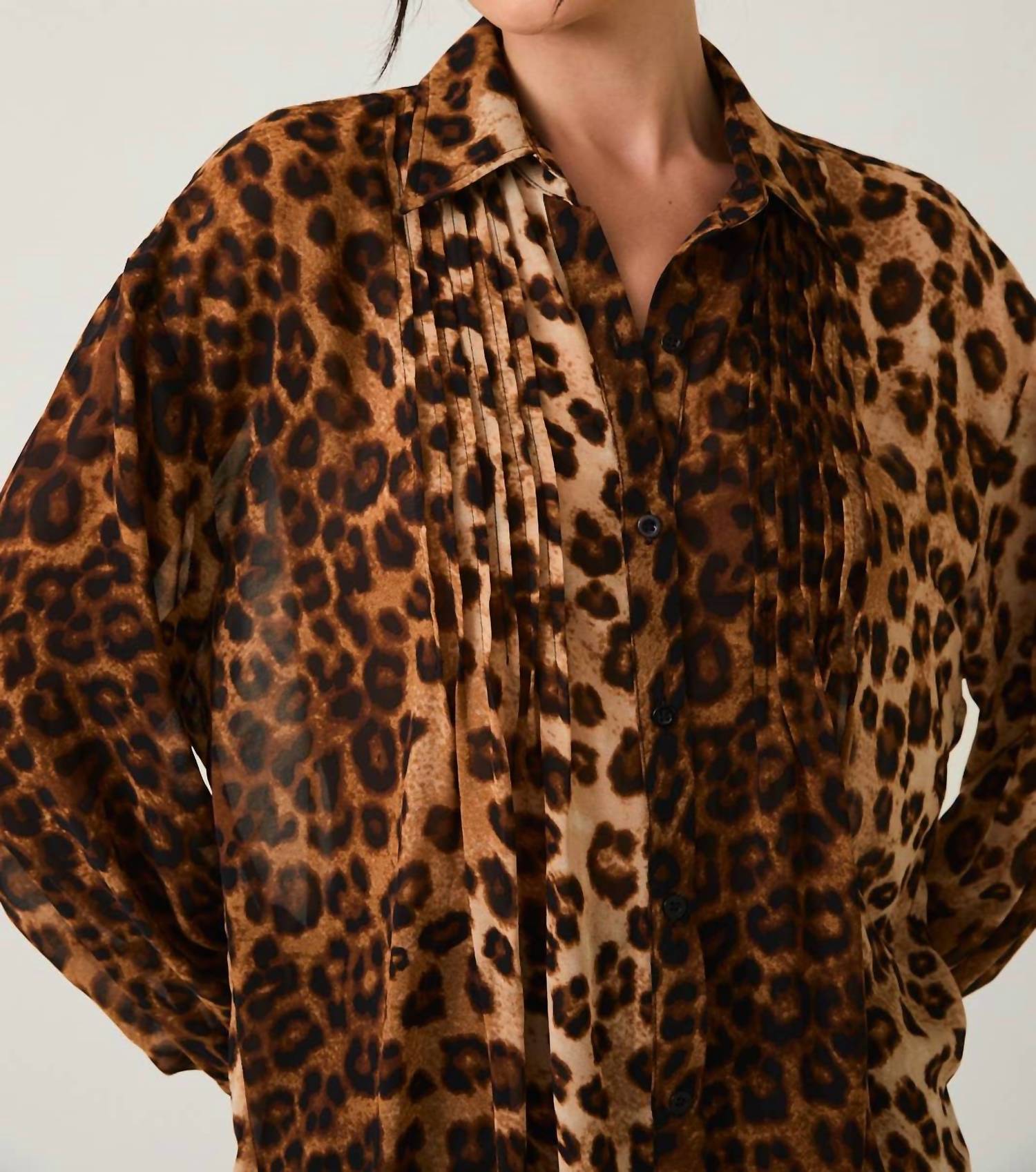 Le Lis - Sydney Leopard Print Blouse