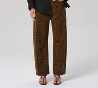 Citizens of Humanity Miro Long Relaxed Jeans in sepia cheetah 1 - women's jeans