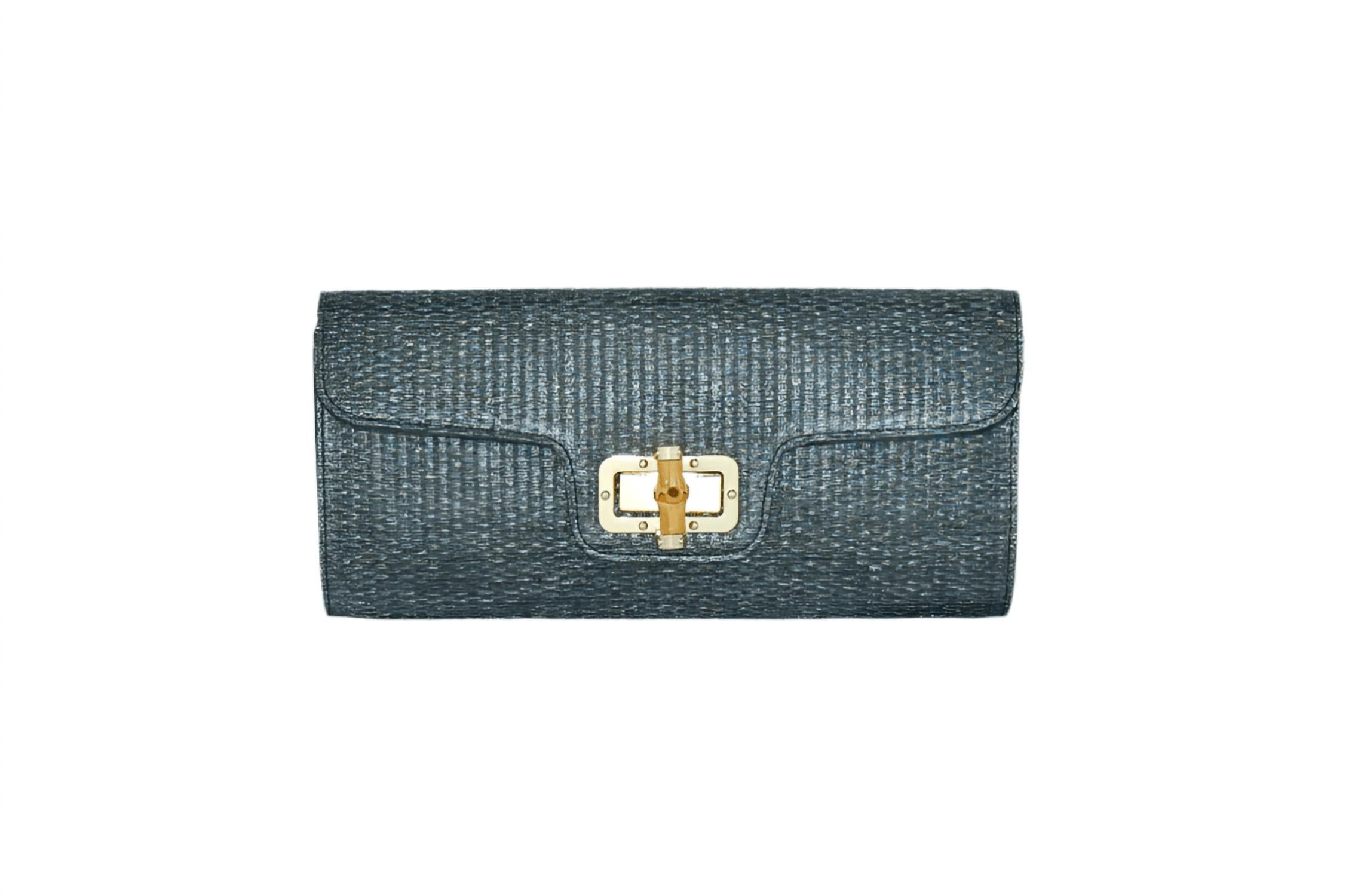 Bc Handbags - Women's Bamboo Buckle Clutch Bag