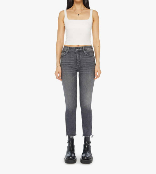 Mother - Insider Crop Step Fray Jean