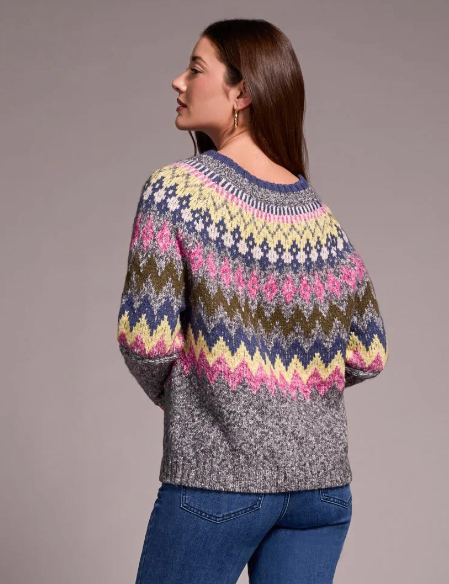 Tribal - Intarsia Crewneck Sweater