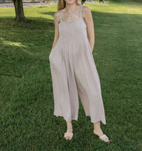 GiGiO Sandy Shores Textured Sleeveless Jumpsuit - kids' item