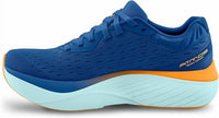 Topo Athletic Men's Atmos Running Shoes in blue orange - men's shoe - detail view