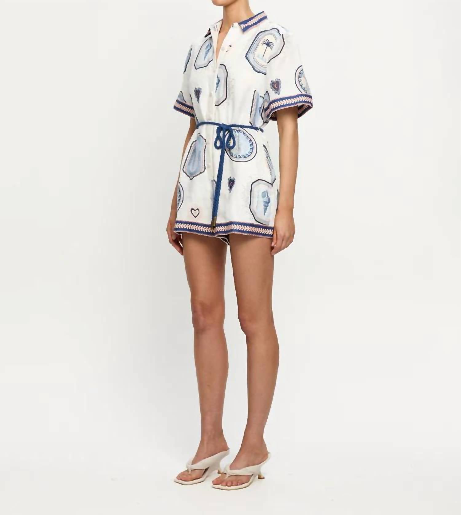 Kivari - Alessia Collar Neck Playsuit