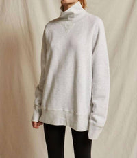 Nux - Faris Oversized Pullover Turtleneck Top