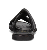 Clarks Women's Reyna Twist Flat Sandal in black synthetic - women's sandal - view 5