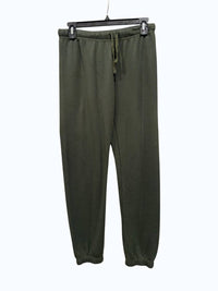 bobi Women's Draw Cord Jogger in hunter - women's pants
