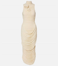 Magda Butrym - The Floral Applique Ruched Dress