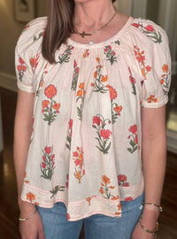 Ivy Jane - Smocked Floral Top