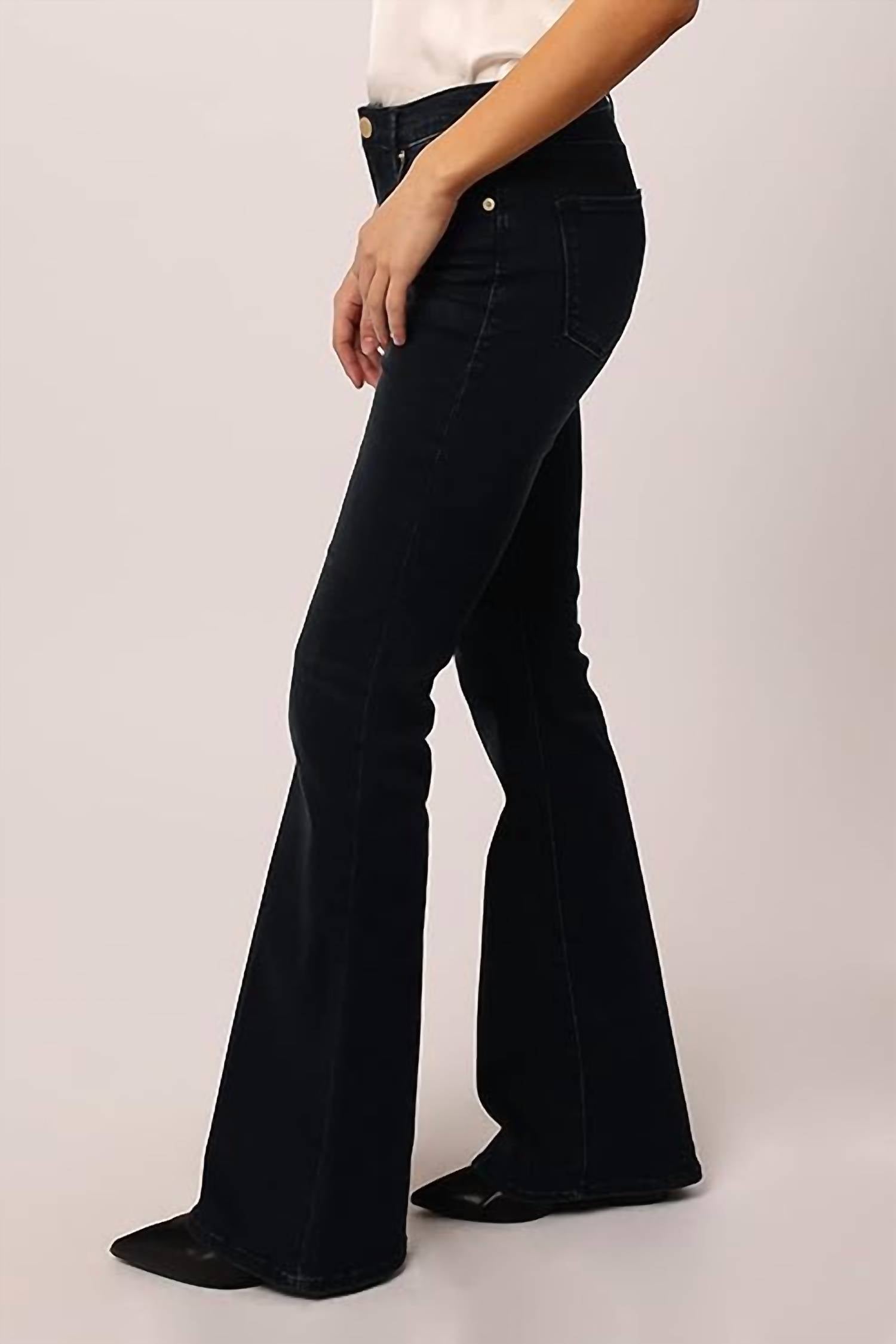 DEAR JOHN DENIM Rosa Flare Jeans in west belair - women's jeans - detail view